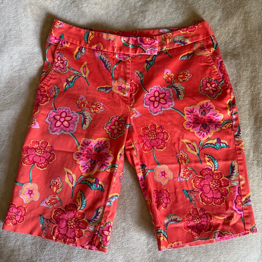 Jones New York Floral Signature Stretch Shorts